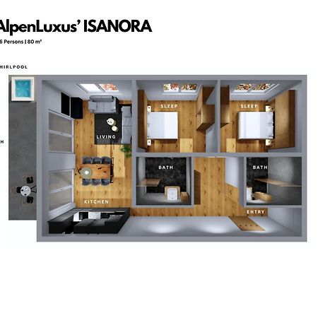 Isanora - Garden & Private Whirlpool By Alpenluxus Appartements Fuegen Luaran gambar